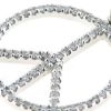 Billede af *Vedhæng, fredstegn (peace tegn) brilliant ialt 0,25 ct. w/si.(hj. 15,5 mm.) 18 kt. 750 hvg. 