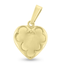 Billede af Hjerte mønster i sider, massivt med patz, 8 kt. facon 3,8 gr. (prisen er excl. guld)