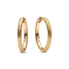 Billede af Pandora Moments Charmcreoler forgyldt metalblanding
