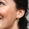 Billede af Pandora Moments Charmcreoler forgyldt metalblanding