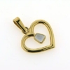 Billede af Tand vedh. hjerte 8 kt. facon 2,6 gr