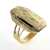 Billede af Ring med plade og håndgraveret monogram 14 kt.