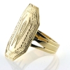 Billede af Ring med plade og håndgraveret monogram 14 kt.
