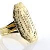 Billede af Ring med plade og håndgraveret monogram 14 kt.