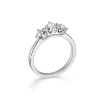 Billede af Mads Z "Crown Trinity" ring 14 kt hvidguld m. 0,56ct. W.SI (str. 50-60)
