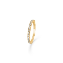Billede af Mads Z "Sparkle" ring 8 kt. m. zirkonia str. 52