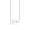 Billede af Studio Z "Name Tag - SOFIA" halskæde sølv (40-45 cm)
