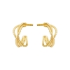 Billede af Susanne Friis Bjørner ørestikker forgyldt sølv twisted wire (10 mm)