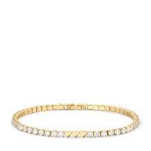 Billede af Bering Arctic Symphony tennisarmbånd forgyldt stål m. cz (190 mm)