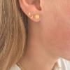 Billede af *STINE A ørestik Petite Etoile sølv forgyldt diamond slibninger (1 stk)
