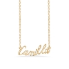 Billede af Studio Z "Name Tag - CAMILLA" halskæde forgyldt sølv (40-45 cm)