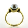 Billede af Ring m. fwp. button, 6½-7 mm.