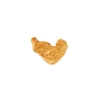 Billede af STINE A Petit Golden Splash Disco Heart ørering forgyldt sølv (1 stk)