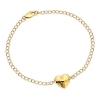 Billede af Jane Kønig Bruised Heart armbånd forgyldt sølv (str. M+L)