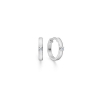 Billede af Mads Z "Crown Alliance" ørecreol 14 kt. hvid guld. m. 2x1 á 0,04 ct. W.SI