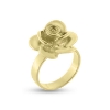 Billede af Ring "Rose" i forgyldt sølv