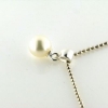 Billede af Vedhæng perle, fv. perle  6½-7 mm 925s