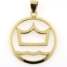Billede af Vedhæng Dansk varmblod, 27,7 mm. 14 kt.