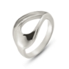 Billede af Ring "Open Split" 14 karat hvidguld