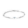 Billede af *Studio Z "Tangled" armbånd sølv m. cz (16-18 cm)