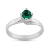 Billede af Ring m. 4 grab. fatn. smaragd 0,78 ct. 14 kt.hvg