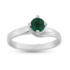 Billede af Ring m. 4 grab. fatn. smaragd 0,78 ct. 14 kt.hvg