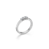 Billede af Mads Z "Crown Alliance" ring 14 kt hvg m. 3 x 0,09 ct w/si brillanter (str. 50-60)