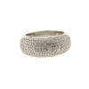 Billede af By Pind ring sølv rhodineret båndring med zirkoniasten (str 52-56)