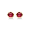 Billede af Mads Z 14 kt. ørestik "Cabochon" m. ægte Rubin 0,76 ct.