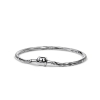Billede af Bering armbånd stål Arctic Symphony sølv  slange (17-21 cm)