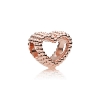 Billede af Pandora Beaded Heart charm rosaforgyldt hjerte