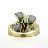 Billede af Tand ring, 3 tænder, 14 kt. Facon 6,4 gr