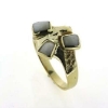 Billede af Tand ring, 3 tænder, 14 kt. Facon 6,4 gr