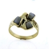 Billede af Tand ring, 3 tænder, 14 kt. Facon 6,4 gr