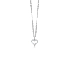 Billede af Mads Z "Tender Heart" vedhæng 14 kt hvidguld m. 0,12 ct. W.SI eksl. kæde