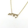Billede af Slipsekæde med udsavet monogram 14 kt.