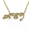 Billede af Slipsekæde med udsavet monogram 14 kt.