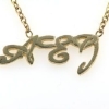 Billede af Slipsekæde med udsavet monogram 14 kt.