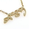 Billede af Slipsekæde med udsavet monogram 14 kt.