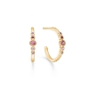 Billede af Mads Z "Pink Poetry" øreringe 14 kt. guld m. pink turmalin