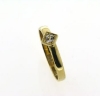 Billede af Ring m carre fatn. syn. sten 3 m/m. 8 kt.