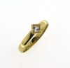 Billede af Ring m carre fatn. syn. sten 3 m/m. 8 kt.