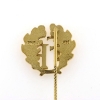 Billede af Fængselforbundet FF, emblem, stiknål med nålesikring 925s. forgyldt