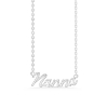 Billede af Studio Z "Name Tag - NANNA" halskæde sølv (40-45 cm)