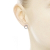 Billede af Pandora ørering sølv cubic zirconia 'Forever PANDORA'