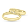 Billede af Vielses & Forlovelses ringe, d-ring 3* 0,01 w/vs. 14 kt. (br. 3,5 mm. tk. 1,5 mm.)