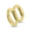 Billede af Vielses/forlovelses ringe bølget, massive