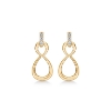 Billede af Mads Z "Devotion" øreringe 14 kt. guld m. 0,09 ct. w/si brillanter