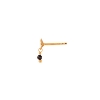 Billede af STINE A Tres Petit Garden Flower ørering forgyldt sølv m. sort spinel (1 stk)
