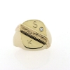 Billede af Ring, herrering med påloddet gl. vielsesring og brillant 14 kt.